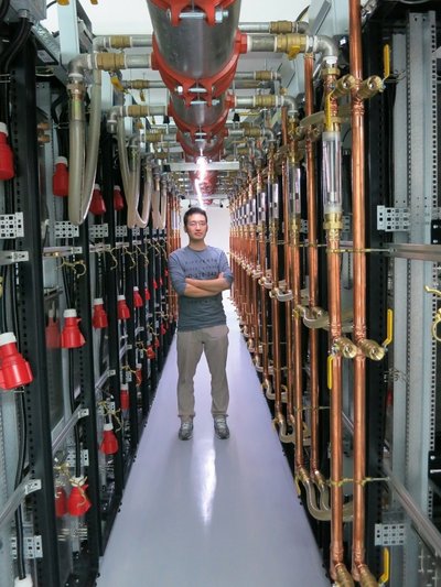 A sleek mining rig optimized for energy efficiency, showcasing advanced cooling setups