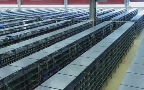 A high-performance Litecoin mining rig in action, showcasing its efficient hardware setup